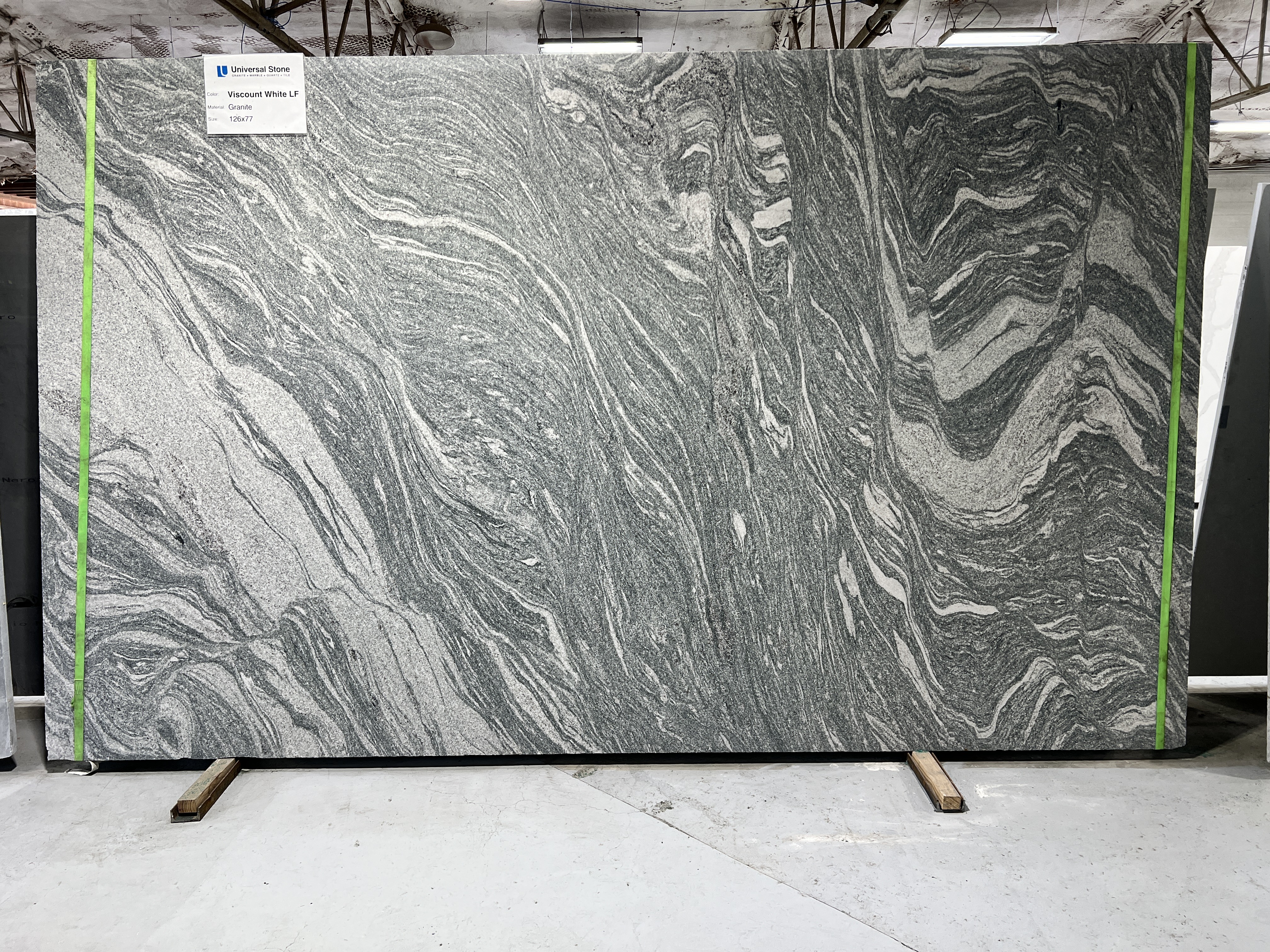 Viscount White Leathered Granite
