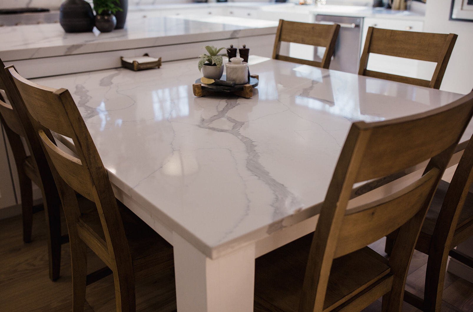 Circo White Marble Countertops & Tile